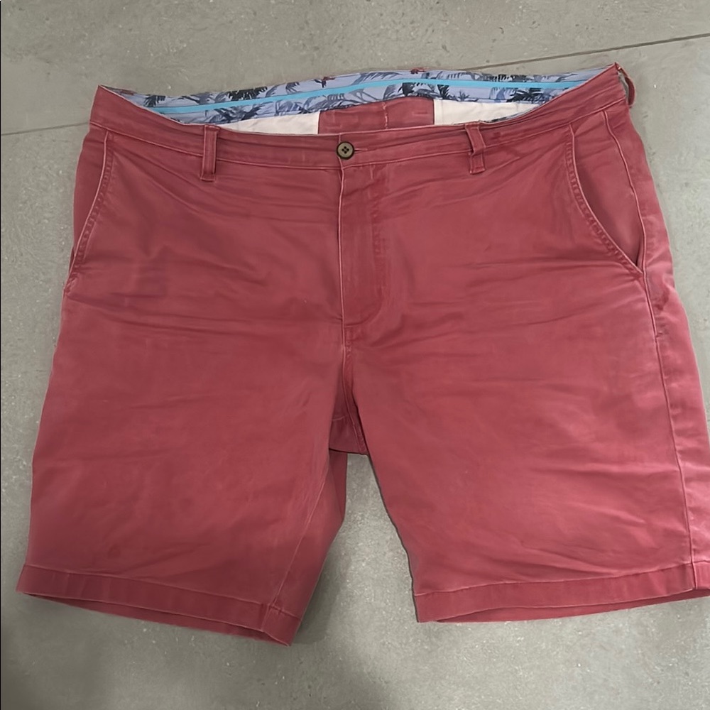 Tommy Bahama Red Flat Front Shorts